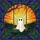 Whimsical Art Lovers' Tiffany Stained Glass Ghost Rustic Swing Sunset Mosaic Jewel Tones Stained Glass Suncatcher - 7