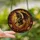Fantasy Art Enthusiasts' Tiffany Style Stained Glass Dragon Golden Amber Red Intricate Roots Crystals Stained Glass Suncatcher - 2