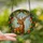 Nature Lovers' Majestic Stained Glass Stag Antlers Jewel Tone Emerald Ruby Sky Mosaic Stained Glass Suncatcher - 2