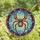Art Lovers' Iridescent Disco Spider Mosaic Stained Glass Jewel Tone Web Sky Stained Glass Suncatcher - 4