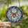 Art Lovers' Iridescent Disco Spider Mosaic Stained Glass Jewel Tone Web Sky Stained Glass Suncatcher - 2