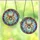 Art Lovers' Iridescent Disco Spider Mosaic Stained Glass Jewel Tone Web Sky Stained Glass Suncatcher - 3