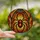 Unique Art Enthusiasts' Tiffany Style Stained Glass Large Spider Gothic Arch Red-Orange Blue Mosaic Stained Glass Suncatcher - 2