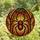 Unique Art Enthusiasts' Tiffany Style Stained Glass Large Spider Gothic Arch Red-Orange Blue Mosaic Stained Glass Suncatcher - 4