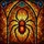 Unique Art Enthusiasts' Tiffany Style Stained Glass Large Spider Gothic Arch Red-Orange Blue Mosaic Stained Glass Suncatcher - 7