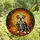 Halloween Pet Lovers' Edge-to-Edge Stained Glass Bulldog Skeleton Pumpkin Mosaic Stained Glass Suncatcher - 4