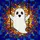 Fantasy Art Enthusiasts' Happy Ghost Swinging Tiffany Stained Glass Vibrant Jewel Tone Mosaic Stained Glass Suncatcher - 7