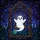 Spooky Cute Fans Tiffany Style Stained Glass Cute Ghost on Swing, Gothic Arch Mystical Night Sky Mosaic, Jewel Tones Stained Glass Suncatcher - 7