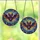 Gothic Whimsy Enthusiasts Tiffany Stained Glass Bat Mosaic Glowing Purple Orange Night Sky Stained Glass Suncatcher - 3
