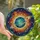 Space Lovers' Intricate Jewel Tone Stained Glass Cosmic Nebula Blue Orange Yellow Gas Giant Stained Glass Suncatcher - 1