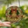 Holiday Enthusiasts' Tiffany Stained Glass Golden Bell Mosaic, Holly & Ribbon Bow, Crimson Emerald Amber Jewel Tones Stained Glass Suncatcher - ZujChOQDwc