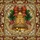 Holiday Enthusiasts' Tiffany Stained Glass Golden Bell Mosaic, Holly & Ribbon Bow, Crimson Emerald Amber Jewel Tones Stained Glass Suncatcher - 7