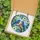 Nature Lovers' Vibrant Tiffany Stained Glass Eastern Bluebirds Dogwood Bloom Mosaic with Royal Blue & Orange Jewel Tones Stained Glass Suncatcher - 5