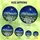 Nature Enthusiasts' Stained Glass Snowy Village, Twinkling Stars & Mountain Peaks Design Stained Glass Suncatcher - 6