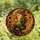 Mystical Art Enthusiasts' Jewel Tone Stained Glass Sorceress Moon Autumnal Floral Mosaic Stained Glass Suncatcher - 3LHkSHiGjH