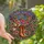 Western & Floral Enthusiasts' Tiffany Stained Glass Cowboy Romance Hibiscus Boots Rococo Filigree Jewel Tones Stained Glass Suncatcher - 1