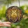 Celestial Art Enthusiasts' Radiant Stained Glass Angelic Cross Golden Amber Blue-Violet Tiffany Style Intricate Mosaic Stained Glass Suncatcher - 2