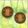 Nature Lovers' Radiant Stained Glass Orange Slices Pinecones Cinnamon Jewel Tones Stained Glass Suncatcher - 3