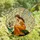 Stained Glass Art Lovers' Ethereal Fairy Tiffany Style Golden-Orange Emerald Green Rose Pink Mosaic Stained Glass Suncatcher - 4