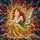 Fantasy Lovers' Wistful Stained Glass Fairy Girl Tiffany Style Mosaic Jewel Tones Design Stained Glass Suncatcher - 7