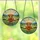Highland Cow Lovers' Majestic Stained Glass Portrait Golden Orange Green Hills Intricate Mosaic Stained Glass Suncatcher - 3