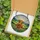 Highland Cow Lovers' Majestic Stained Glass Portrait Golden Orange Green Hills Intricate Mosaic Stained Glass Suncatcher - 5