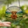 Highland Cow Lovers' Majestic Stained Glass Portrait Golden Orange Green Hills Intricate Mosaic Stained Glass Suncatcher - 2