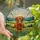 Highland Cow Lovers' Majestic Stained Glass Portrait Golden Orange Green Hills Intricate Mosaic Stained Glass Suncatcher - 1