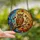 Nature Lovers' Vibrant Stained Glass Owl Autumn Leaves Jewel Tone Mosaic Art Stained Glass Suncatcher - 2