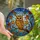 Art & Nature Lovers' Majestic Tiffany Style Owl Golden Amber Teal Intricate Mosaic Stained Glass Suncatcher - xv-PDtqg0J