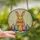 Easter Celebration & Nature Lovers Tiffany Stained Glass Fluffy Brown Rabbit Radiant Jewel Tone Easter Eggs Mosaic Stained Glass Suncatcher - 8FtVK0xFQM