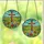 Devotional Art Admirers' Tiffany Stained Glass Cross, Jewel Tone Easter Egg Landscape Stained Glass Suncatcher - maY4l7mzca