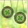 Nature & Art Lovers' Intricate Emerald Green Four-Leaf Clover Stained Glass Tiffany Bronze Cabochon Art Stained Glass Suncatcher - 4