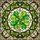 Nature & Art Lovers' Intricate Emerald Green Four-Leaf Clover Stained Glass Tiffany Bronze Cabochon Art Stained Glass Suncatcher - 7