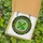 Nature & Art Lovers' Intricate Emerald Green Four-Leaf Clover Stained Glass Tiffany Bronze Cabochon Art Stained Glass Suncatcher - 5