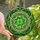 Nature Lovers' Vibrant Tiffany Style Stained Glass Four-Leaf Clover Emerald Green Lime Amber Mosaic Stained Glass Suncatcher - RDOpXWUc9f