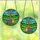 Faithful Individuals' Vibrant Stained Glass Cross Mosaic with Jewel Tone Easter Eggs, Tiffany Style Blue Green Gold Purple Orange Stained Glass Suncatcher - 3