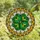 Nature Lovers' Tiffany Style Stained Glass Four-Leaf Clover Heart-Leaf Emerald Gold Mosaic Stained Glass Suncatcher - nNSKkkgYUB