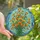 Art Lovers' Tiffany Stained Glass California Poppy Floral Bouquet Orange Yellow Green Blue Mosaic Stained Glass Suncatcher - 1