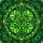 Stained Glass Art Fans' Vibrant Tiffany Style Four-Leaf Clover Emerald Lime Teal Green Mosaic Stained Glass Suncatcher - 7