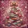 Holiday Book Lovers' Tiffany Style Stained Glass Book Tree Winter Patterns Rose Red Gold Stained Glass Suncatcher - 7