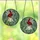 Nature Lovers' Vibrant Stained Glass Ladybug White Bell Flower Emerald Green Leaves Tiffany Style Mosaic Pattern Stained Glass Suncatcher - 3