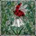 Nature Lovers' Vibrant Stained Glass Ladybug White Bell Flower Emerald Green Leaves Tiffany Style Mosaic Pattern Stained Glass Suncatcher - 7