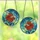 Aquatic Art Lovers' Intricate Tiffany Style Betta Fish Orange Red Fins Blue Green Aquatic Mosaic Stained Glass Suncatcher - 3