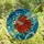 Aquatic Art Lovers' Intricate Tiffany Style Betta Fish Orange Red Fins Blue Green Aquatic Mosaic Stained Glass Suncatcher - 4