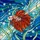 Aquatic Art Lovers' Intricate Tiffany Style Betta Fish Orange Red Fins Blue Green Aquatic Mosaic Stained Glass Suncatcher - 7