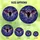 Gothic Art Enthusiasts' Stained Glass Bat Intricate Cosmic Purple Black Jewel Tone Mosaic Stained Glass Suncatcher - 6