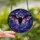 Gothic Art Enthusiasts' Stained Glass Bat Intricate Cosmic Purple Black Jewel Tone Mosaic Stained Glass Suncatcher - 2