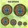 Bohemian Art Lovers' Tiffany Style Stained Glass Hamsa Hand Evil Eye Jewel Tone Organic Mosaic Circular Design Stained Glass Suncatcher - 6