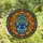 Bohemian Art Lovers' Tiffany Style Stained Glass Hamsa Hand Evil Eye Jewel Tone Organic Mosaic Circular Design Stained Glass Suncatcher - 4